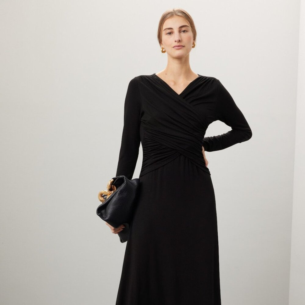 Cross Front Midi Dress